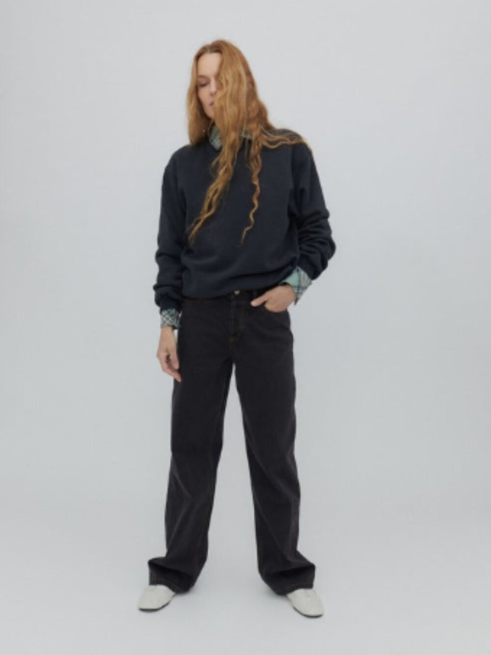 Still Here New York Washed Black Straight Leg Jeans 23